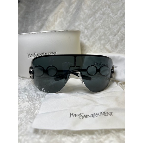 NWOT Yves Saint Laurent Sunglasses Shield Visor Designer Frames model 6115/S - Picture 3 of 9